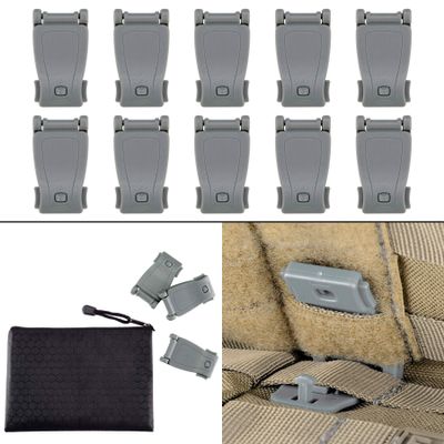 BOOSTEADY Multipurpose MOLLE Clip Tactical Strap Management Tool Web Dominator Buckle for Tactical Bag, Backpack