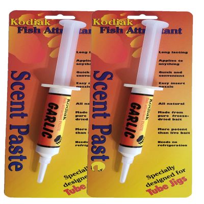 Kodiak Fish Attractant (Injector - Paste 2 Pack, Garlic