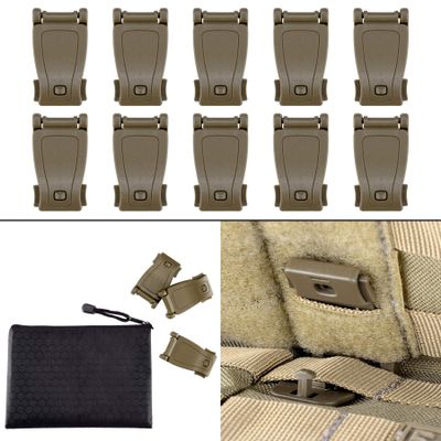 BOOSTEADY Multipurpose MOLLE Clip Tactical Strap Management Tool Web Dominator Buckle for Tactical Bag, Backpack