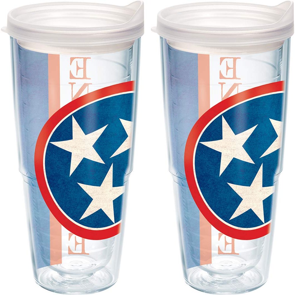Tervis Classic Tritan | Tennessee State Flag Colossal | Made in America, BPA/PFAS Free, Keeps Drinks Hot or Cold