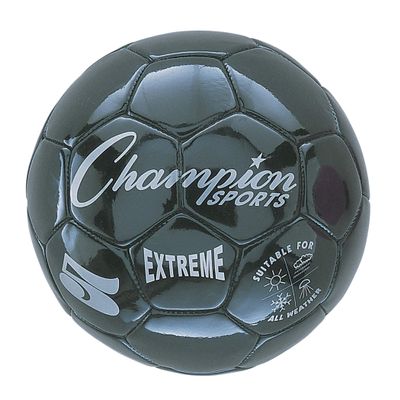 Champion Sports CHSEX5BK Extreme Soccer Ball, Size 5, Black