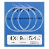 3PC Aventik Fly Fishing Tapered Leader Premium Fluorocarbon Fly Fishing Line Pro Tied-Looped Freshwater/Saltwater 9ft Fly Fishing Leaders X0 to X7 (2X-8LB) view 1
