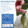 3PC Aventik Fly Fishing Tapered Leader Premium Fluorocarbon Fly Fishing Line Pro Tied-Looped Freshwater/Saltwater 9ft Fly Fishing Leaders X0 to X7 (2X-8LB) view 4