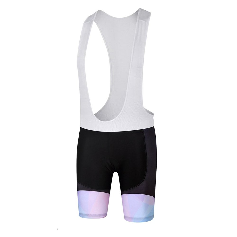 Uriah Women's Cycling Bib Shorts White 3D Coolmax Gel Padded Black Blue Size S(CN)