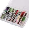 BASSDASH Fly Fishing Flies Kit Fly Assortment Trout Bass Fishing with Fly Box with Dry/Wet Flies, Nymphs, Streamers, Popper view 1