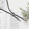 BRBAM Vintage Style Bolo Tie Western Cowboy Leather Rodeo Bolo Bola Tie Necktie for Man (Star Shield-S) view 3