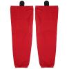 PEAR SOX Stock Polyester Pro-Mesh Ice Hockey Solid Socks for Senior, Junior Athletes - Breathable Mesh Inserts, Two Sewn-in Straps, Ergonomic Fit Elastic Ankle (Scarlet, Large) view 1