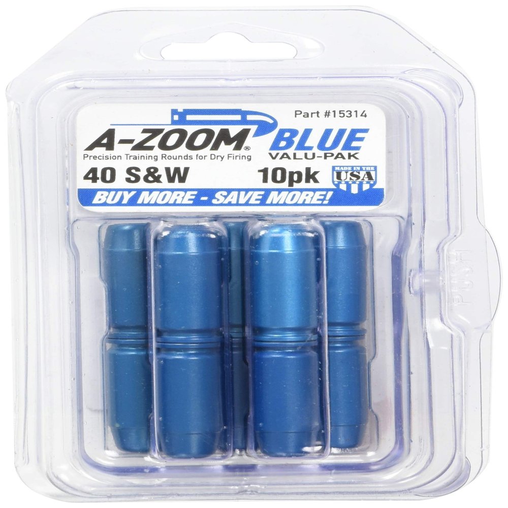 AZOOM SNAP CAPS 40S&W 10PK Blue