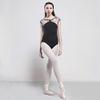 117141050 Black Ballet Leotards Nice Neck Floral Mesh Dance Leotards Baiwu (XL, Black) view 4