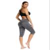 SEASUM Women's Capri Yoga Pants High Waist Workout Running Leggings Active Thights with Side Pockets L view 4