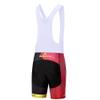 Uriah Women's Cycling Bib Shorts White 3D Coolmax Gel Padded Red Black Size M(CN) view 2