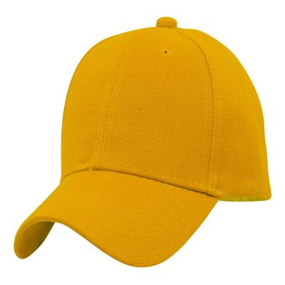 TOP HEADWEAR Blank Youth Baseball Adjustable Hook and Loop Hat - Yellow