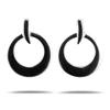 925 Solid Sterling Silver Open Circle Hoop Stud Earrings - Loop Round Minimalist Hypoallergenic Jewelry view 3