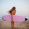 PAMGEA Surf Squared 6'0" Shortboard Surfboard Sock Cover  Lightweight Stretch SUP & Paddleboard Bag, Protective Sleeve for Shortboard, Longboard, Hybrid, Wakesurf  Surfing Accessory, Pink view 2