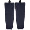 PEAR SOX Stock Polyester Pro-Mesh Ice Hockey Solid Socks for Senior, Junior Athletes - Breathable Mesh Inserts, Two Sewn-in Straps, Ergonomic Fit Elastic Ankle (Navy, Large) view 1