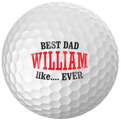 Father's Day Best Dad Like...Ever Golf Balls - Personalize The Name (12 Balls)