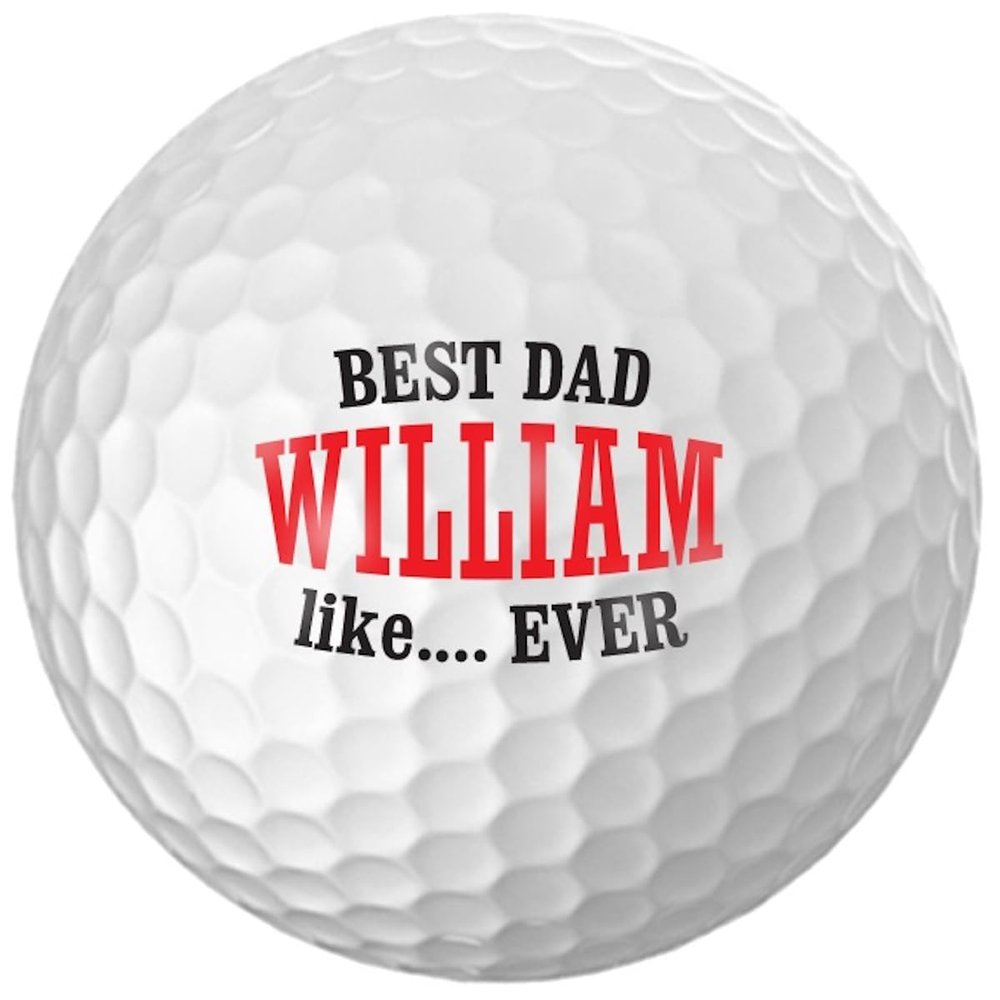Father's Day Best Dad Like...Ever Golf Balls - Personalize The Name (12 Balls)