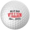 Father's Day Best Dad Like...Ever Golf Balls - Personalize The Name (12 Balls) view 1