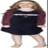 Harry Potter Gryffindor Plush Plaid Girls Raglan Nightgown, Blue, 6/6X view 3