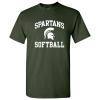 UGP Campus Apparel AS1114 - Michigan State Spartans Arch Logo Softball T Shirt - Medium - Forest view 1