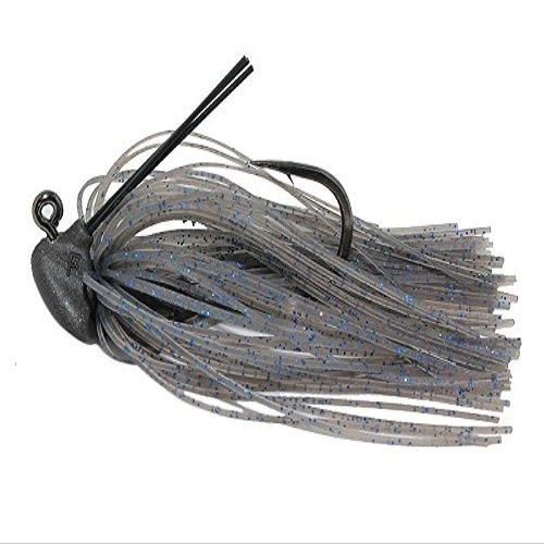HIDEUP Worm Slide Fall Jig, 0.1 oz (3.5 g), 1/0 Hook, #009 Cinnamon/Blue F.