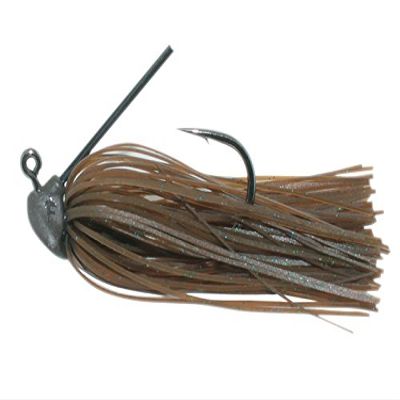 HIDEUP Worm Slide Fall Jig, 0.1 oz (2.7 g), 1/0 Hook, #002 Dark Cinnamon.