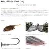 HIDEUP Worm Slide Fall Jig, 0.1 oz (2.7 g), 1/0 Hook, #002 Dark Cinnamon. view 2