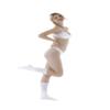 Wholesale Sock Deals 6 Pairs Of Value Pairs of Womens Cotton Tube Socks, Athletic Sport Socks, 9-11, White view 3