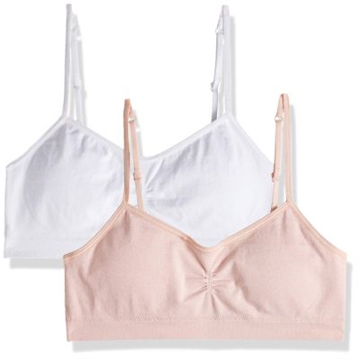 Hanes Girl's Seamless Foam Bra (Pack of 2)