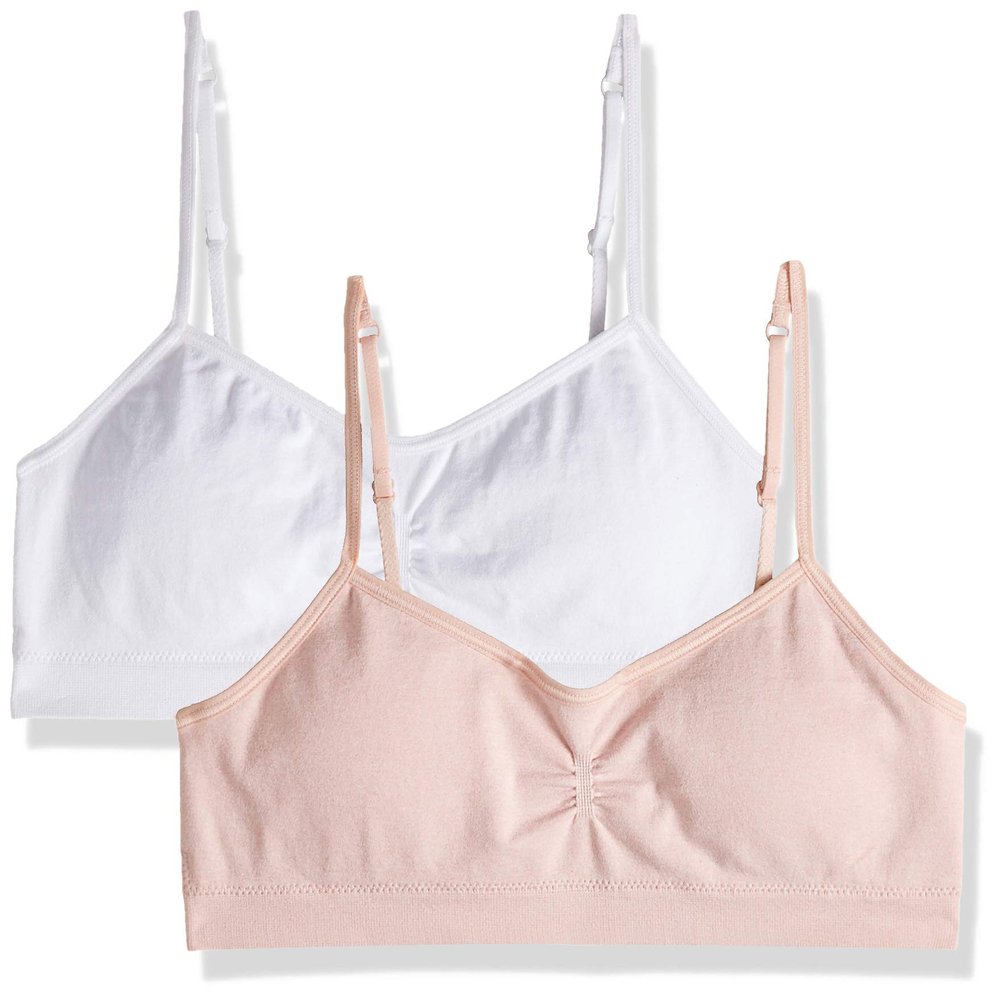 Hanes Girl's Seamless Foam Bra (Pack of 2)