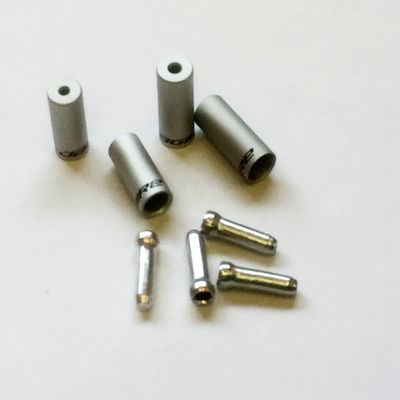 Jagwire Unisex Adult Cable End Caps, Silver, One Size