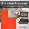 [5 Pack] ThermaSave Emergency Blanket for Survival | Lightweight, Durable, and Weather-Resistant Survival Blanket | Reflects and Retains Heat view 3