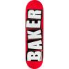 Baker Brand Logo Skateboard Deck -8.12 Red/White DECK ONLY - (Bundled with FREE 1'' Hardware Set) view 1
