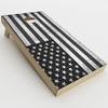 Skin Decal Vinyl Wrap for Cornhole Game Board Bag Toss (2xpcs.) Skins Stickers Cover/Black White Grunge Flag American Flag view 1