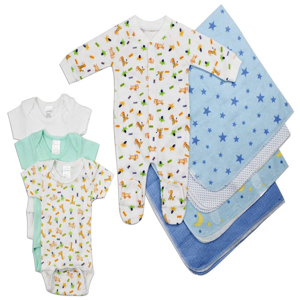 Bambini Newborn Baby Boy 8 Pc Layette Set