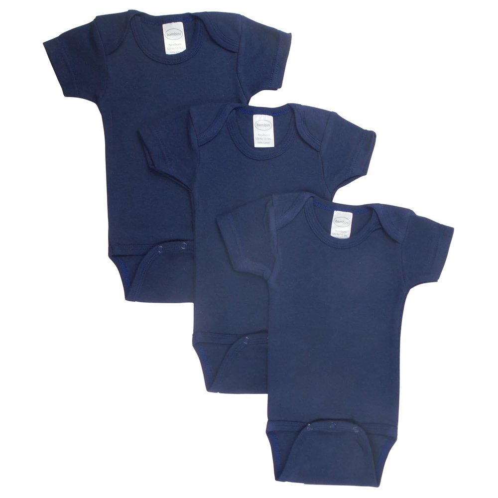 Navy Bodysuit Onezies (Pack of 3)