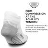 Feetures Plantar Fasciitis Relief Sock Light Cushion No Show Tab - Targeted Compression Sock for Women & Men - Small, White (1 Pair) view 2