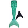 Fin Fun Mermaidens - Mermaid Tails for Swimming for Women, Teens and Adults with Monofin, Large, Celtic Green view 1