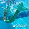 Fin Fun Mermaidens - Mermaid Tails for Swimming for Women, Teens and Adults with Monofin, Large, Celtic Green view 2