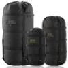 M-Tac Compression Stuff Sack for Sleeping Bag Military Water Resistant Compression Bag Lightweight Nylon Compression Sack for Travel, Camping, Hiking, Outdoor (Black, XL - 40 liters) view 1