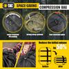 M-Tac Compression Stuff Sack for Sleeping Bag Military Water Resistant Compression Bag Lightweight Nylon Compression Sack for Travel, Camping, Hiking, Outdoor (Black, XL - 40 liters) view 3