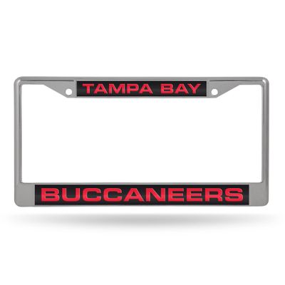Rico Industries NFL Football Tampa Bay Buccaneers Alternate Chrome Laser License Frame 12" x 6"