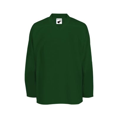 PEAR SOX Mesh Polyester Ice Hockey Jersey for Men's - Athletic Plain Practice/League/Team Jersey with Long Sleeves Forest