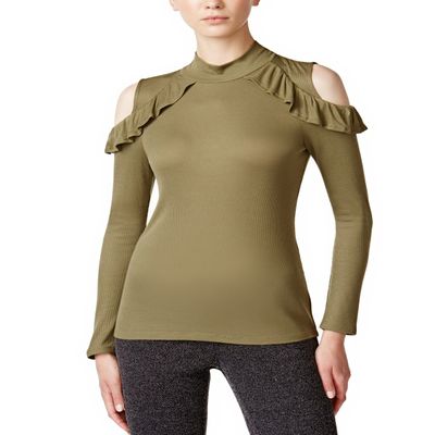 Maison Jules Cold Shoulder Top