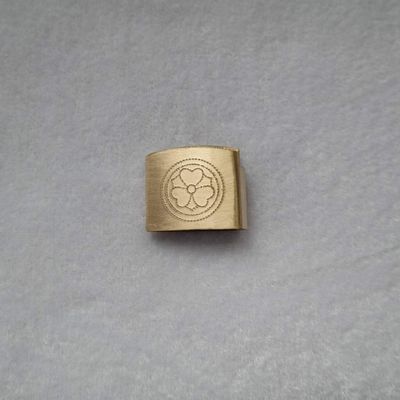 Japanese Samurai Sword Koshirae Blade Brass Habaki Collar 01-25