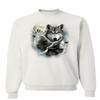 Tee Hunt Howling Wolf Pack Sweatshirt Wild Wilderness Animals Nature Moon Sweater White 3X-Large view 1