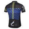 Uriah Men's Cycling Jersey Short Sleeve Reflective with Rear Zippered Bag Black Blue Size XXXL view 2