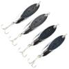 Last Cast Tackle 1/8-2oz / 3.5g-60g Silver Chrome Casting Spoon Fishing Lure Jig - 4 Pack (5.0g - 1/6oz) view 1
