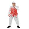 Smiffys Bloody Forensic Overall Costume, Red with Goggles & Jumpsuit, Halloween Adult Fancy Dress, Halloween Dress Up Costumes view 1