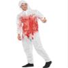Smiffys Bloody Forensic Overall Costume, Red with Goggles & Jumpsuit, Halloween Adult Fancy Dress, Halloween Dress Up Costumes view 2
